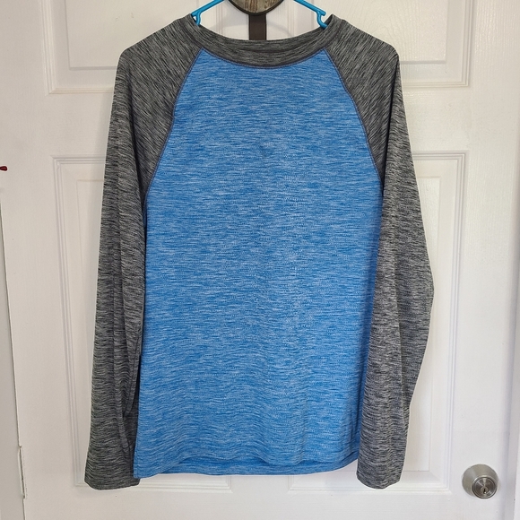 SB Tech Coolplay Spaced Core T-Shirt, Size: Medium Color: Blue & Grey - Picture 3 of 9